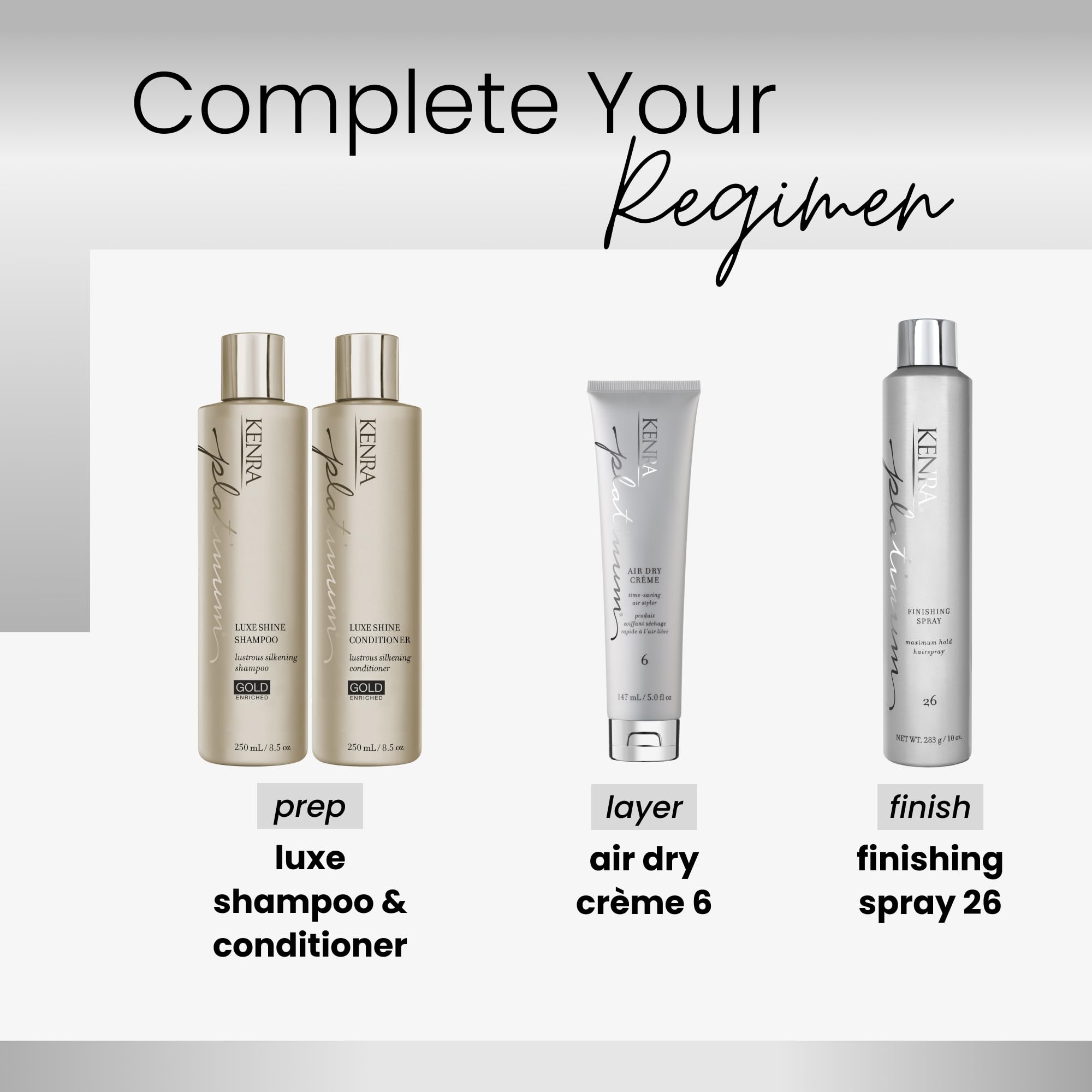 Kenra Platinum Air Dry Creme 6 suitable for all hair types on model