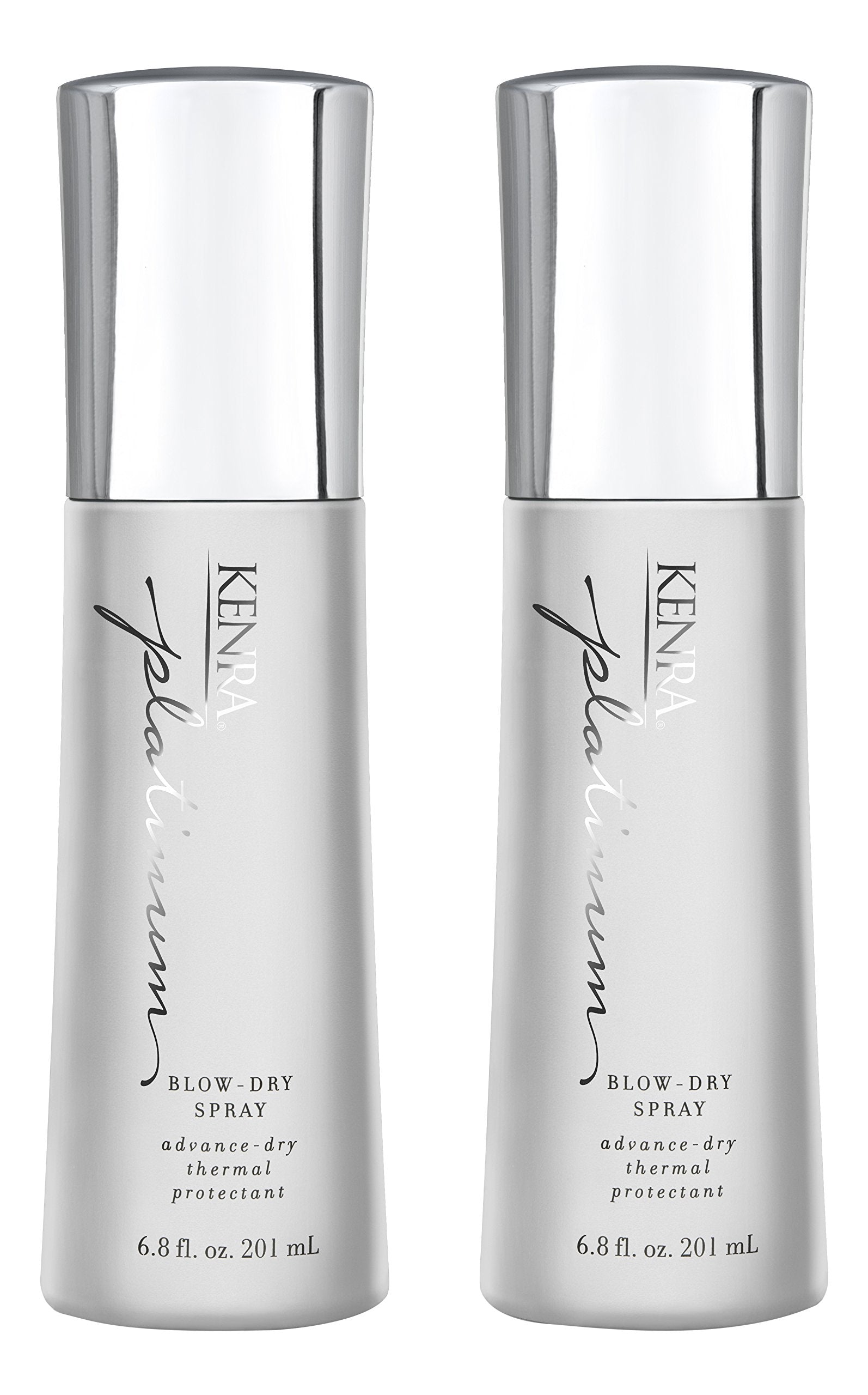 Kenra Platinum Blow-Dry Spray 2-pack front view for faster, protected styling