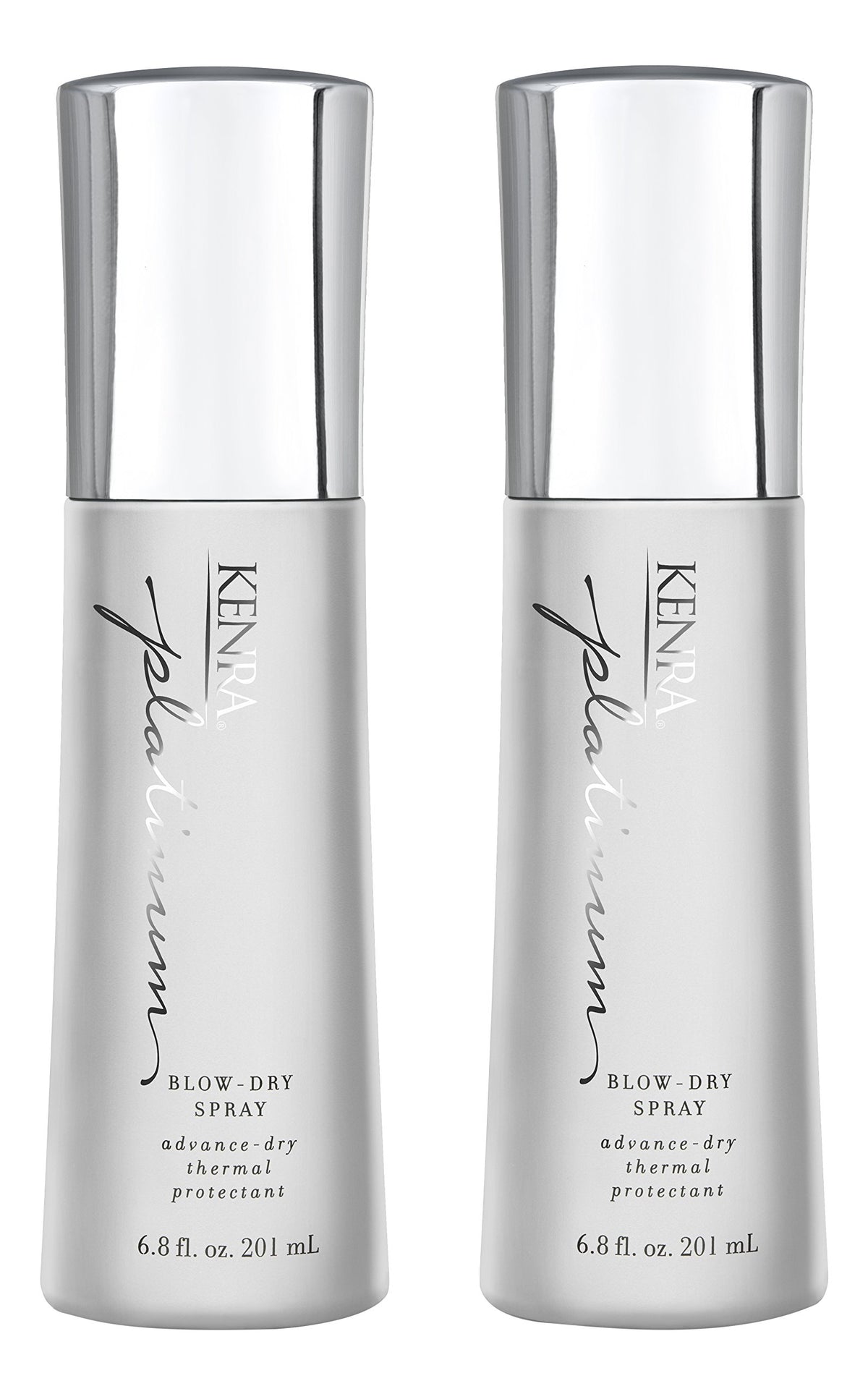 Kenra Platinum Blow-Dry Spray 2-pack front view for faster, protected styling