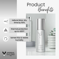 Kenra Platinum Blow-Dry Spray en atomizador facilita desenredar y suavizar el cabello medio a grueso.