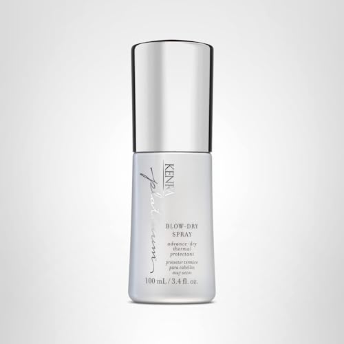 Kenra Platinum Blow-Dry Spray supports a healthy-looking finish after use.