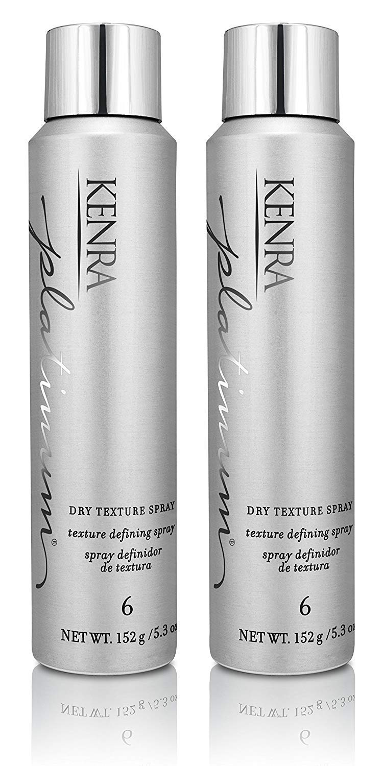 Kenra Platinum Dry Texture Spray bottle front view adds texture and fullness