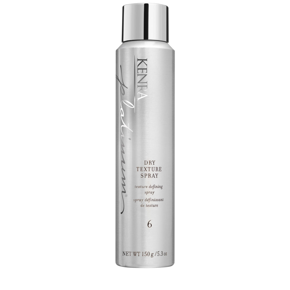 Kenra Platinum Dry Texture Spray bottle with ultra-light formula for added texture.