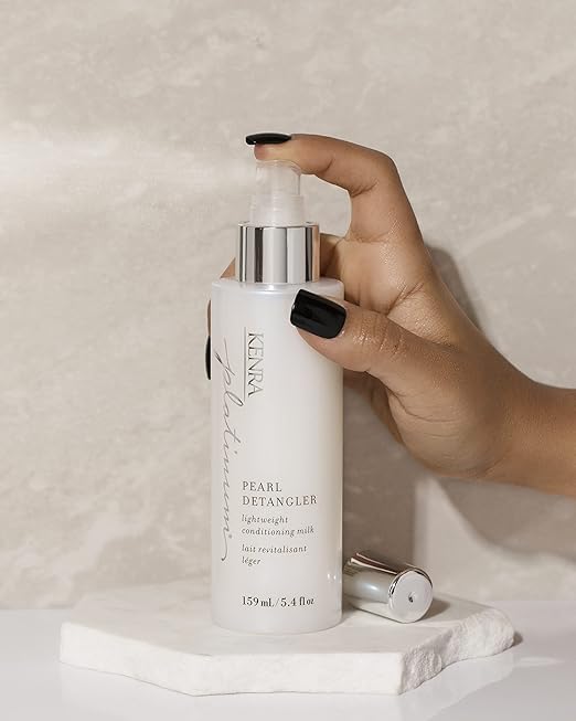 Heat protection during styling up to 450F with Kenra Pearl Detangler