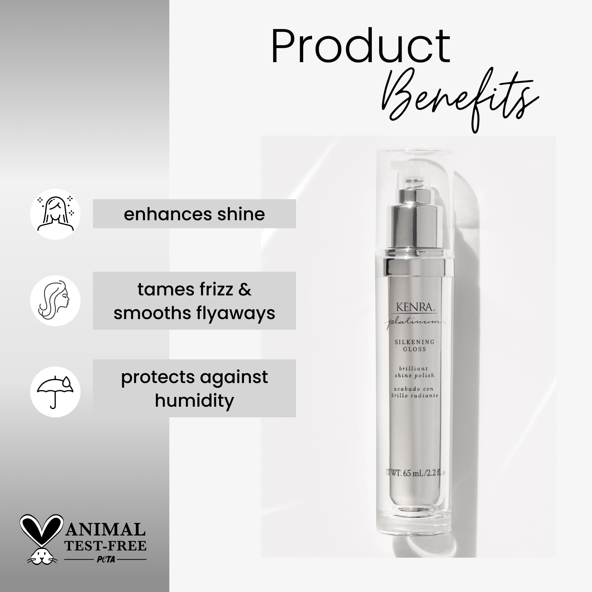 Close-up of gloss on hair shaft highlighting smooth, reflective finish.
