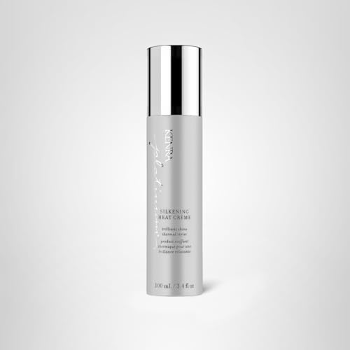 Close-up of Kenra Platinum Silkening Heat Crème texture and shine