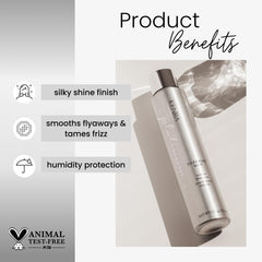Kenra Silkening Mist spray applying evenly for smooth results.