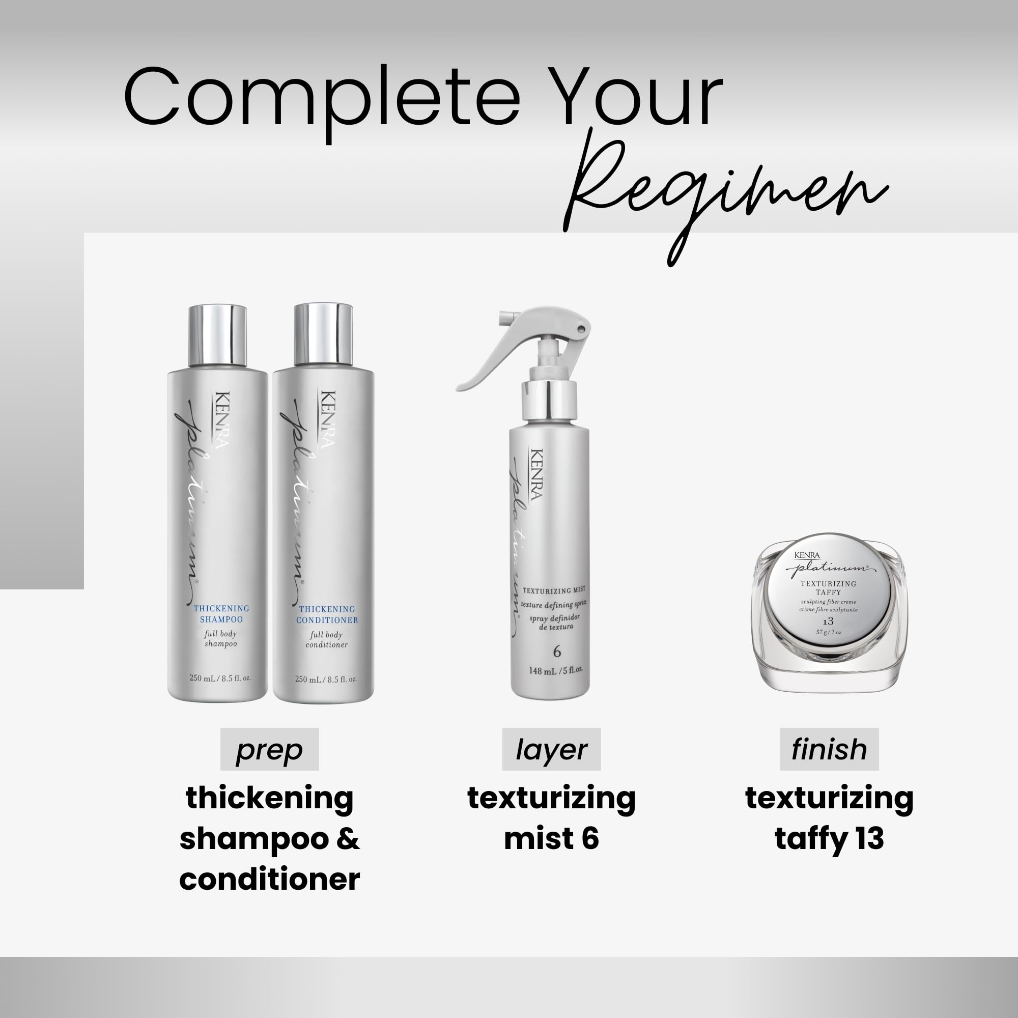 Applying on damp hair with Kenra Texturizing Taffy 13