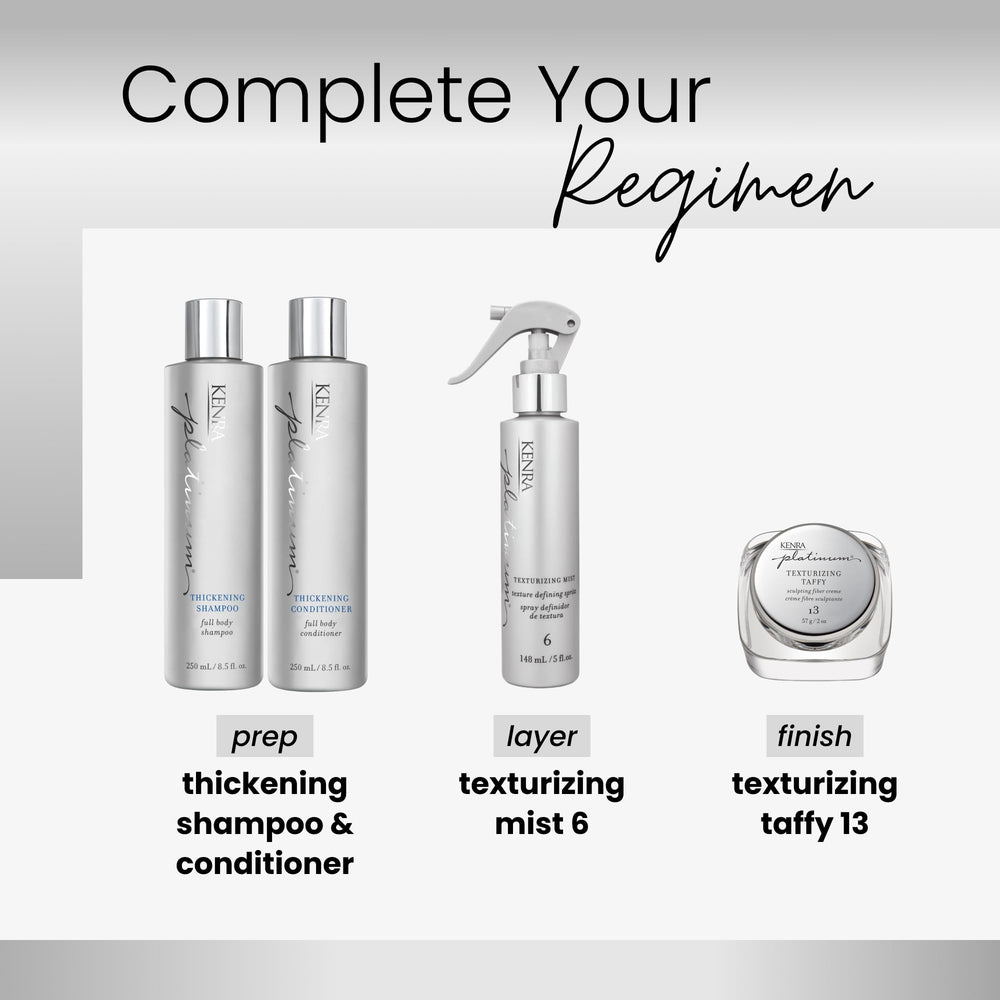 Applying on damp hair with Kenra Texturizing Taffy 13