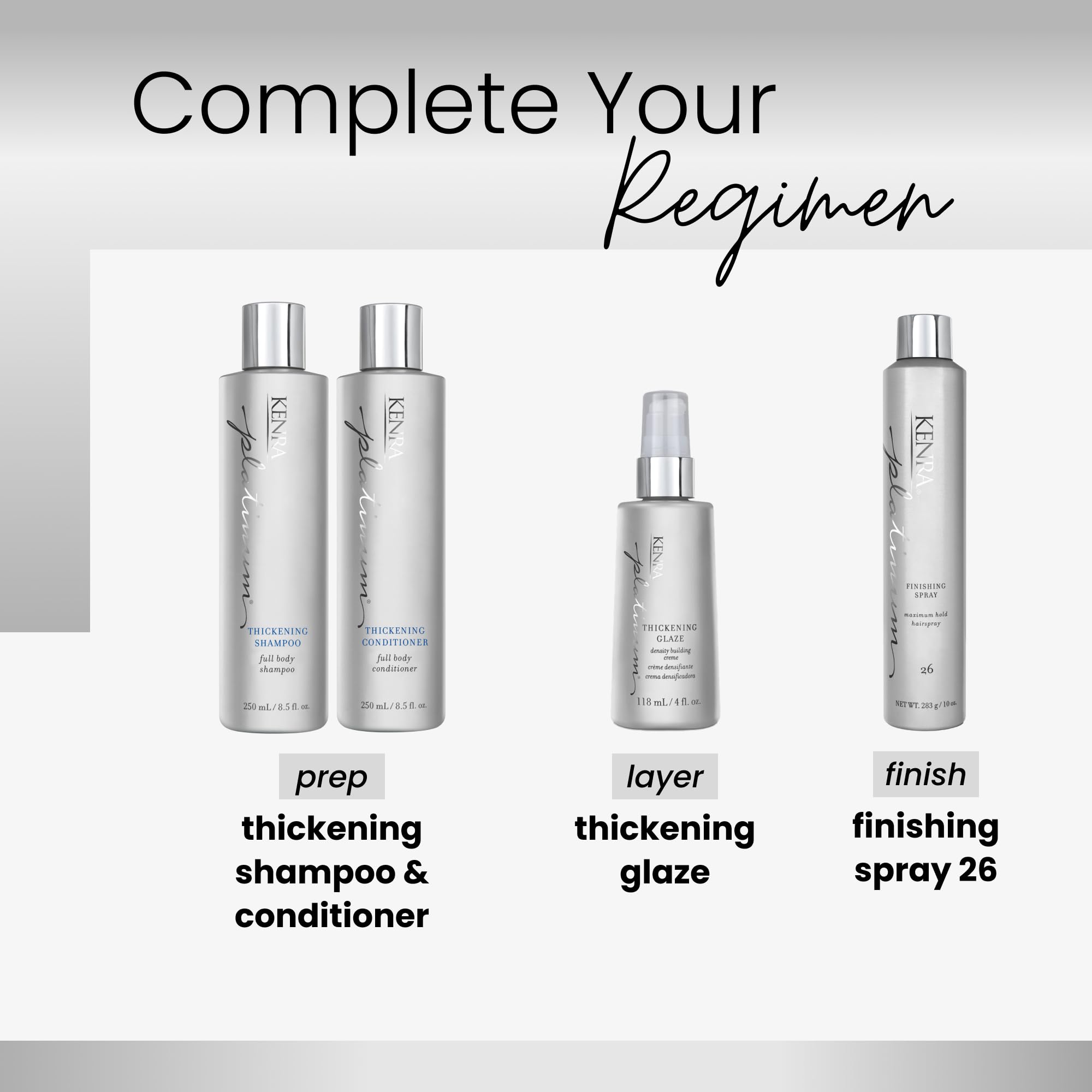 Kenra Platinum Thickening Glaze travel-friendly tube for on-the-go styling