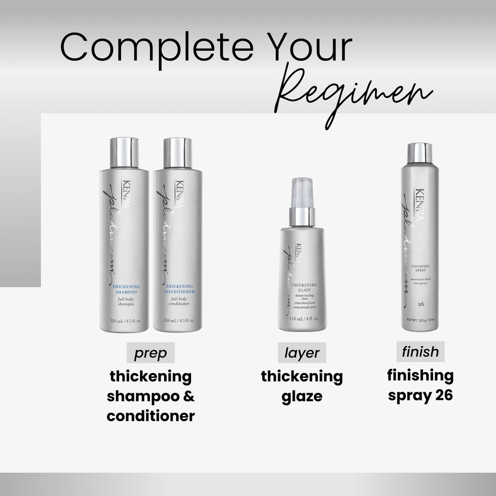 Kenra Platinum Thickening Glaze travel-friendly tube for on-the-go styling