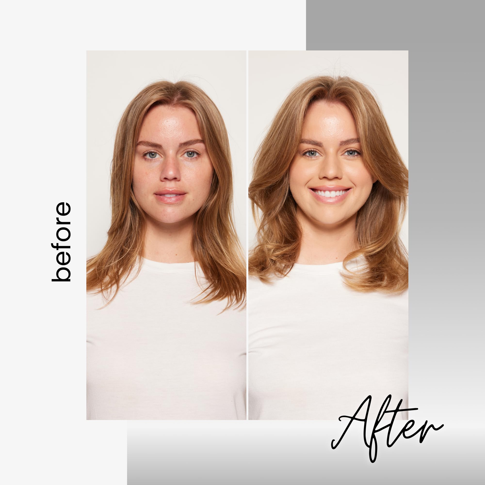 Kenra Thickening Mousse dispense action image illustrating even, touchable lift.