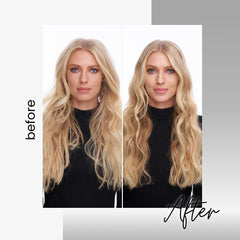 Kenra Platinum Whipped Taffy 20 hair model demonstrating sculpted, defined style