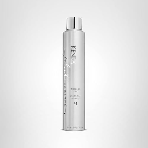 Kenra Platinum Working Spray 14 in a salon setting for versatile styling