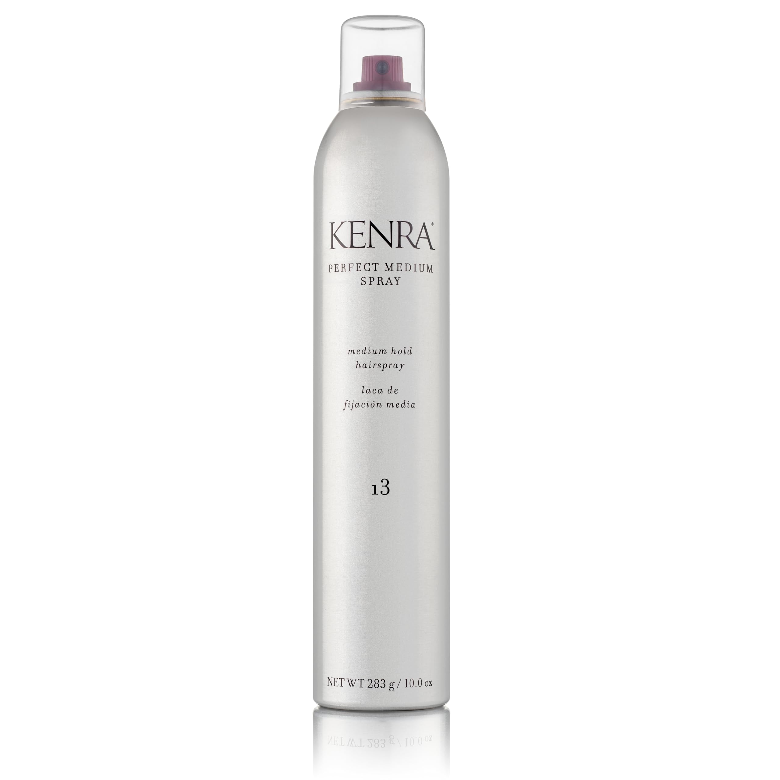Kenra Professional Perfect Medium Spray bottle showing sleek design for high shine.