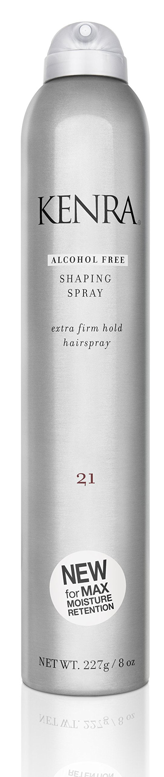 Kenra Shaping Spray 21 envase de 237 ml; fijación duradera y brillo.