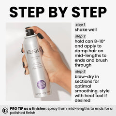 Kenra Smoothing Spray: spray ultrafino para brillo saludable y suavidad.