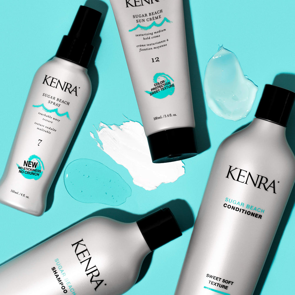 Kenra Sugar Beach 7, acabado sin crujido para un look suave.
