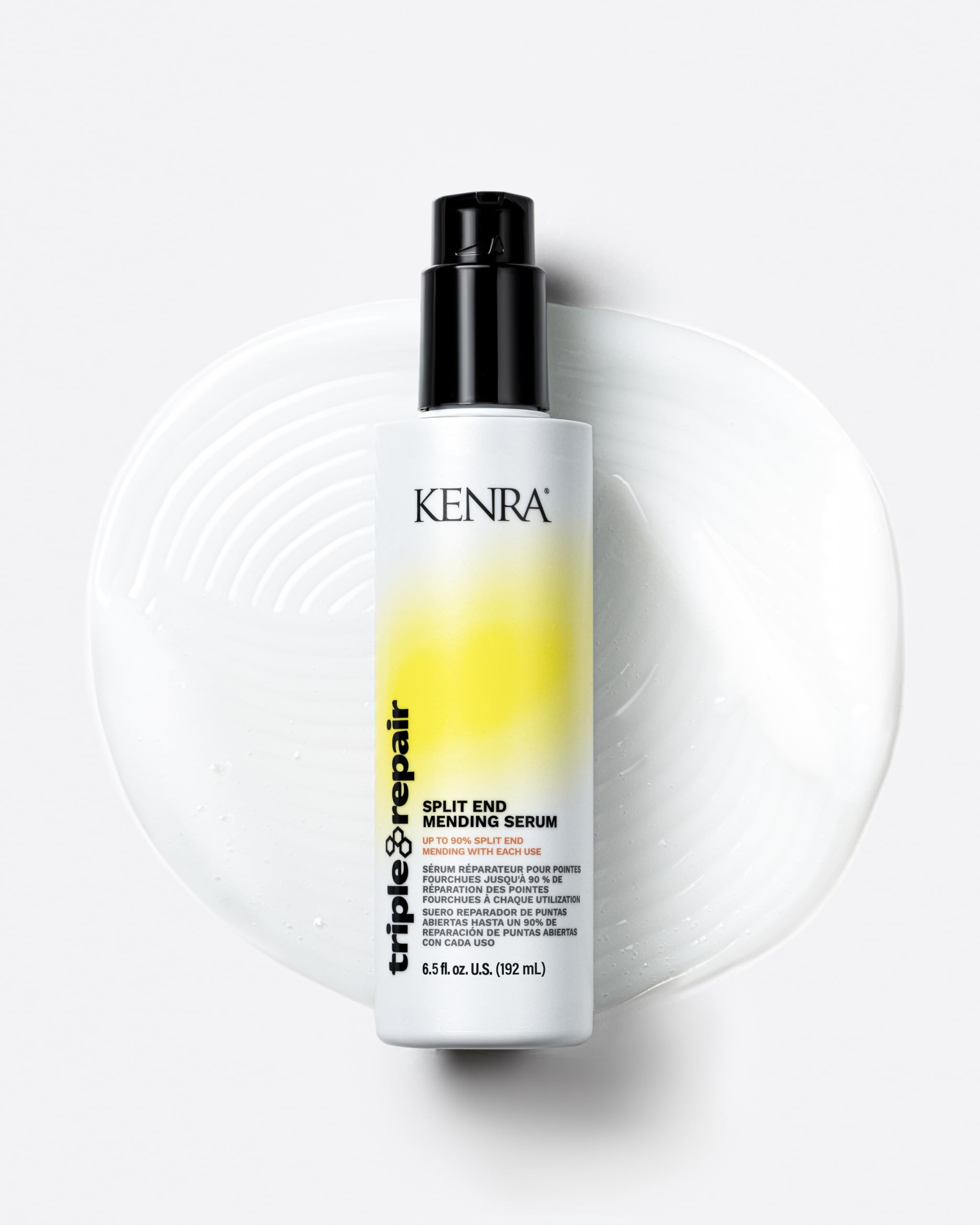 Kenra Triple Repair near-heat visuals indicate 450-degree thermal protection