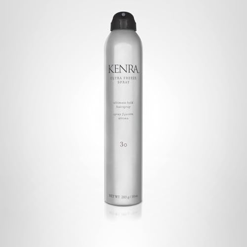 Kenra Ultra Freeze Spray 30 final look after fast-drying finishing spray.