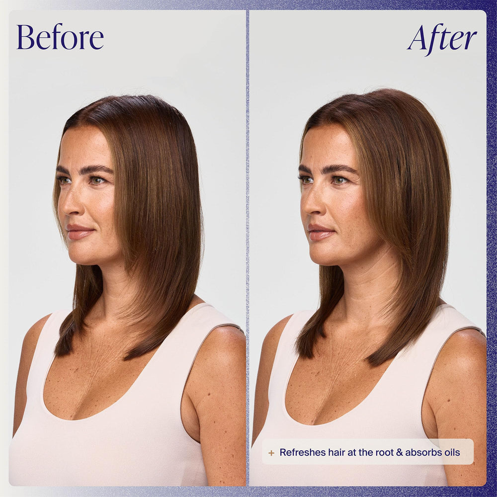 Kenra Volume Dry Shampoo applied at roots to reset your style