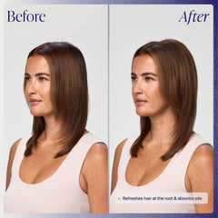 Kenra Volume Dry Shampoo applied at roots to reset your style