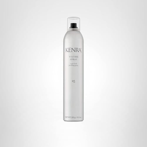 Kenra Volume Spray 25 10-ounce packaging shows easy-to-store pump bottle