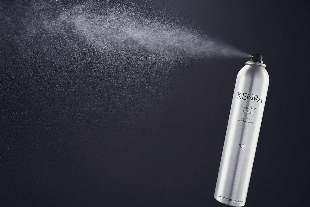 Hair with natural shine after light mist from Kenra Volume Spray 25.