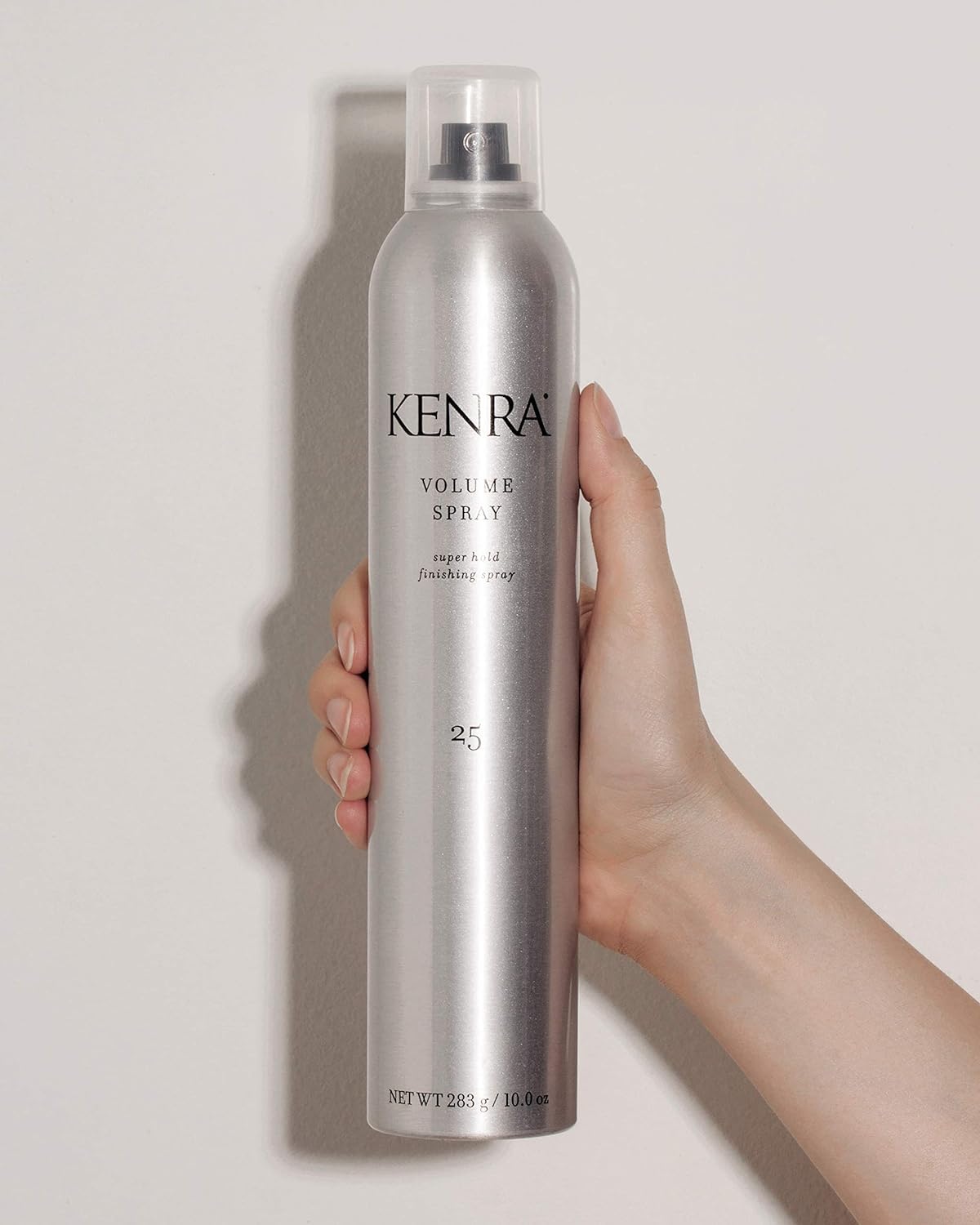 Kenra Volume Spray 25 applied to styled hair for lasting hold and natural shine.