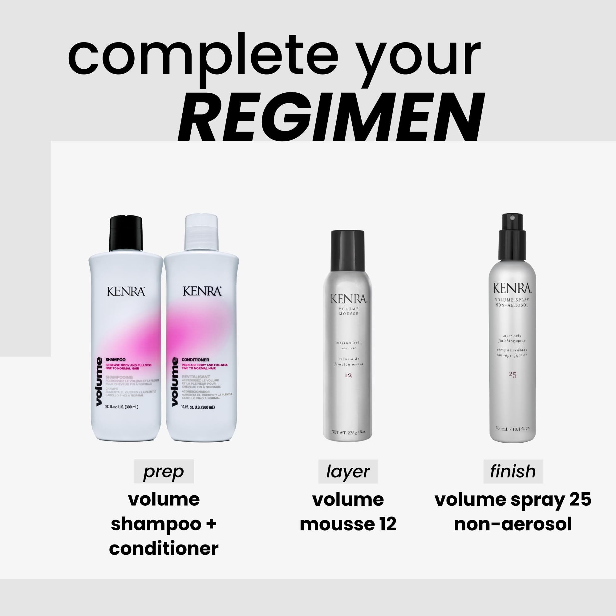 Kenra Volume Spray 25, resistencia a la humedad para un look duradero