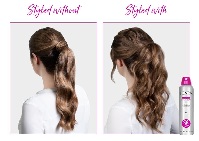 Kenra Volumizing Spray Clay 15: pulverizador de aplicación precisa para peinados moldeables.
