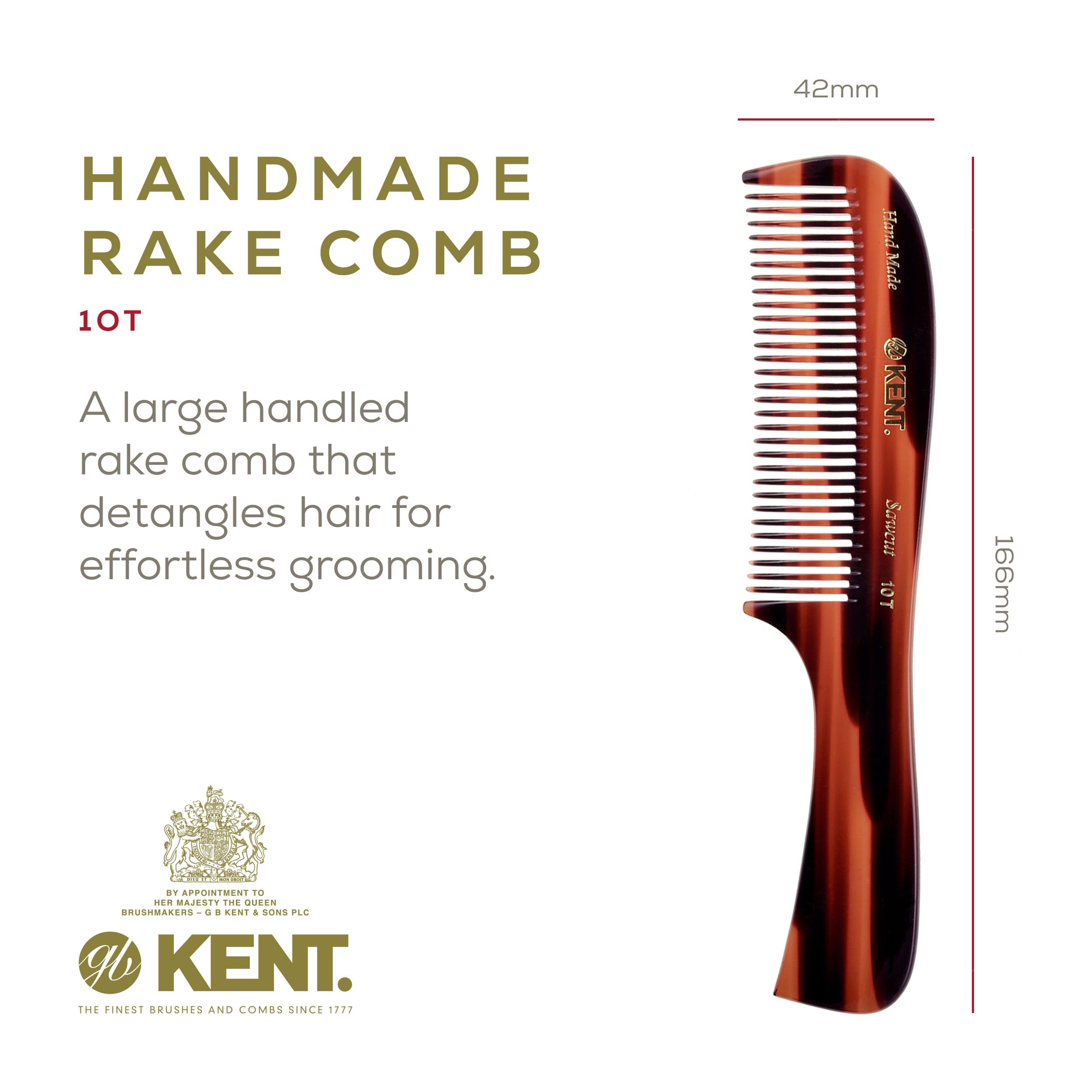 Kent 10T detangler used on wet hair to smooth knots without snagging