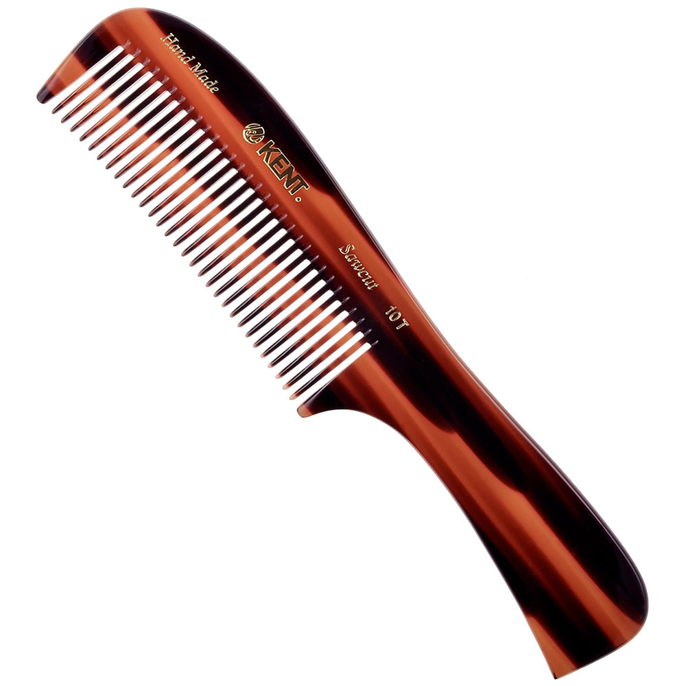 Kent 10T large detangler comb with wide teeth for painless detangling