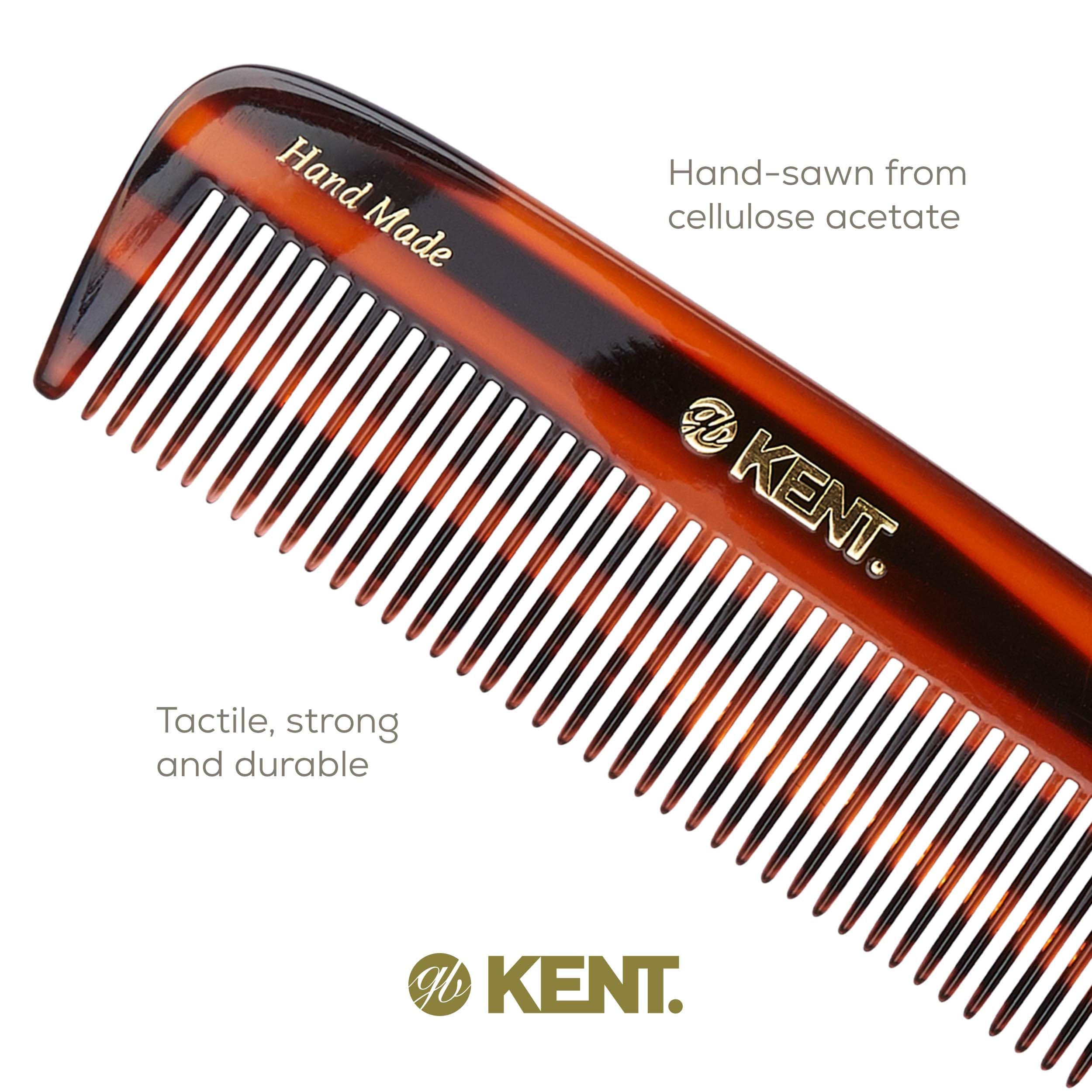 Kent 12T detangling comb for beard and mustache grooming reduces snags