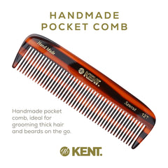 Kent 12T detangling comb on curly hair demonstrates smooth glide and knot-free results