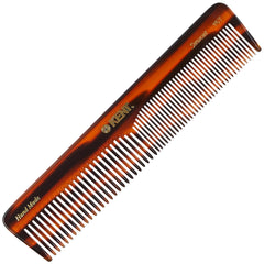 Kent 16T tortoise comb with fine and wide teeth for seamless detangling on all hair types