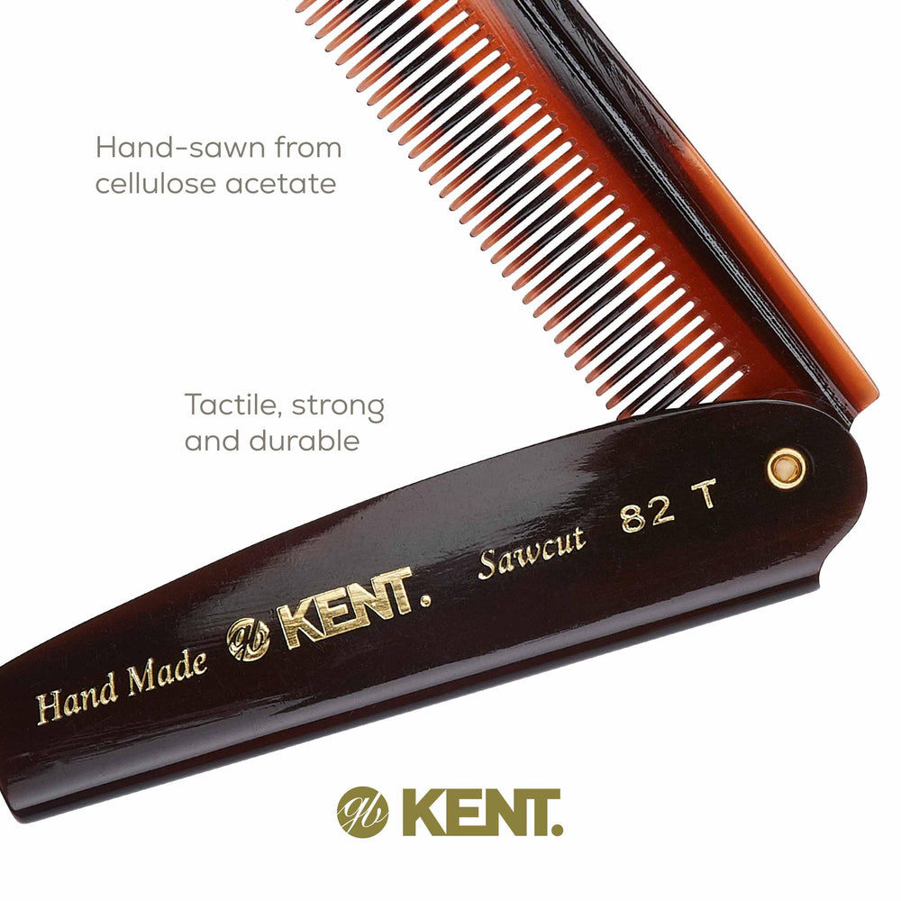 Kent 82T compact pocket design fits in jeans or bag for travel.