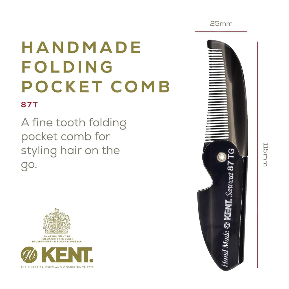 Kent 87T fine-tooth saw-cut detail for smooth styling without snags