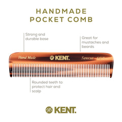 Kent A FOT comb used for precise beard and mustache grooming.