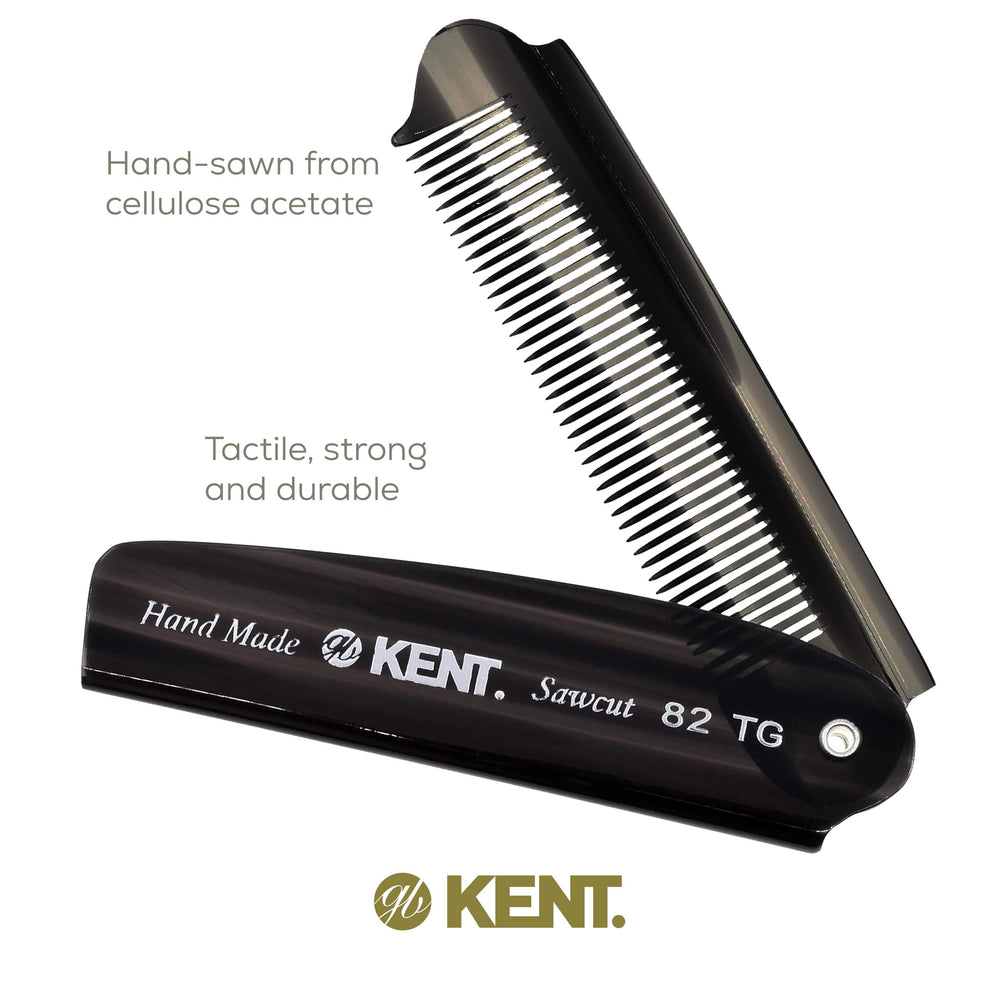 Kent cellulose acetate material minimizes static and feels tactile.