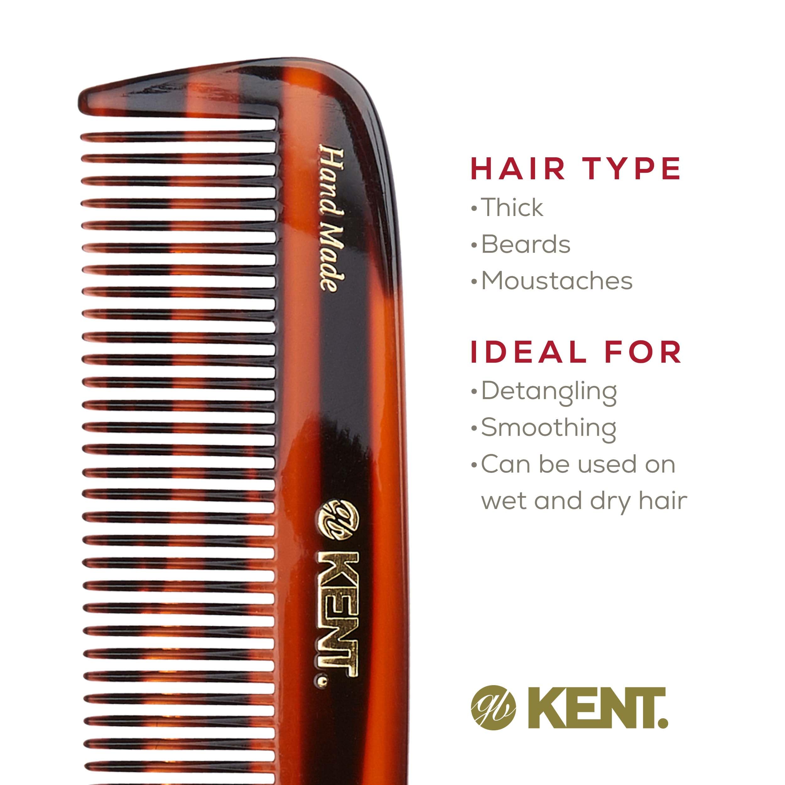 Kent detangling comb promotes scalp-friendly oil distribution and gentle touch