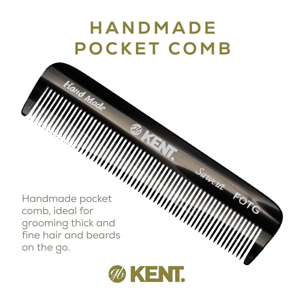 Kent FOT hand-polished teeth for gentle use on scalp and hair