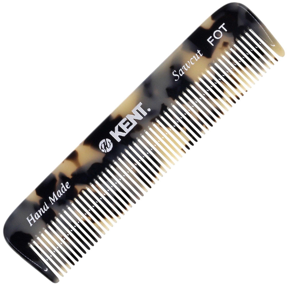 Kent FOT Tokyo White pocket comb for travel grooming and quick touch-ups