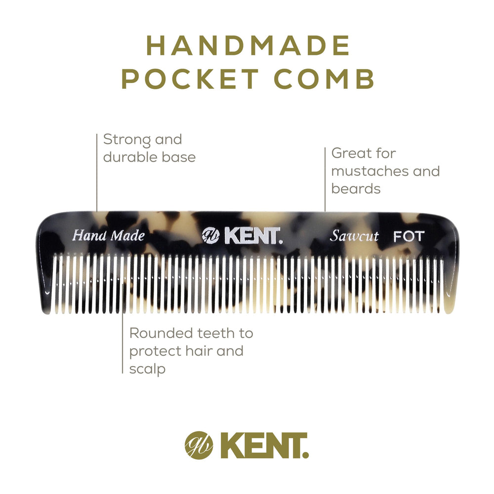 Kent FOT Tokyo White saw-cut teeth reduce snagging and static