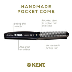Kent hand-polished teeth glide softly to avoid snagging.