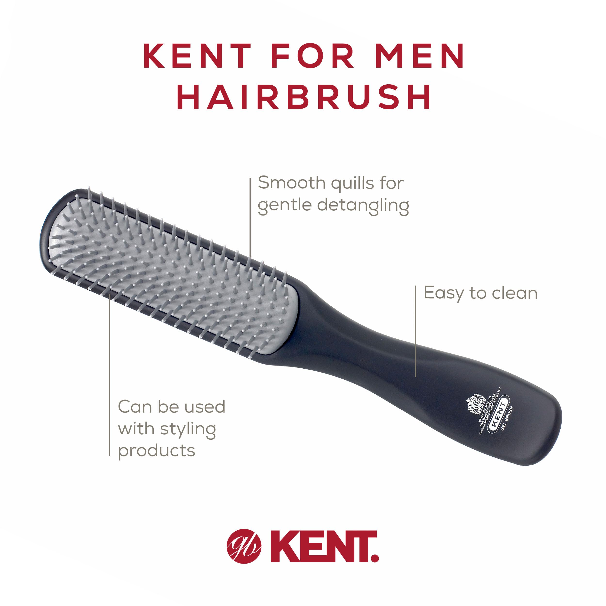 Kent KFM3 smoothing hair brush creates a sleek finish