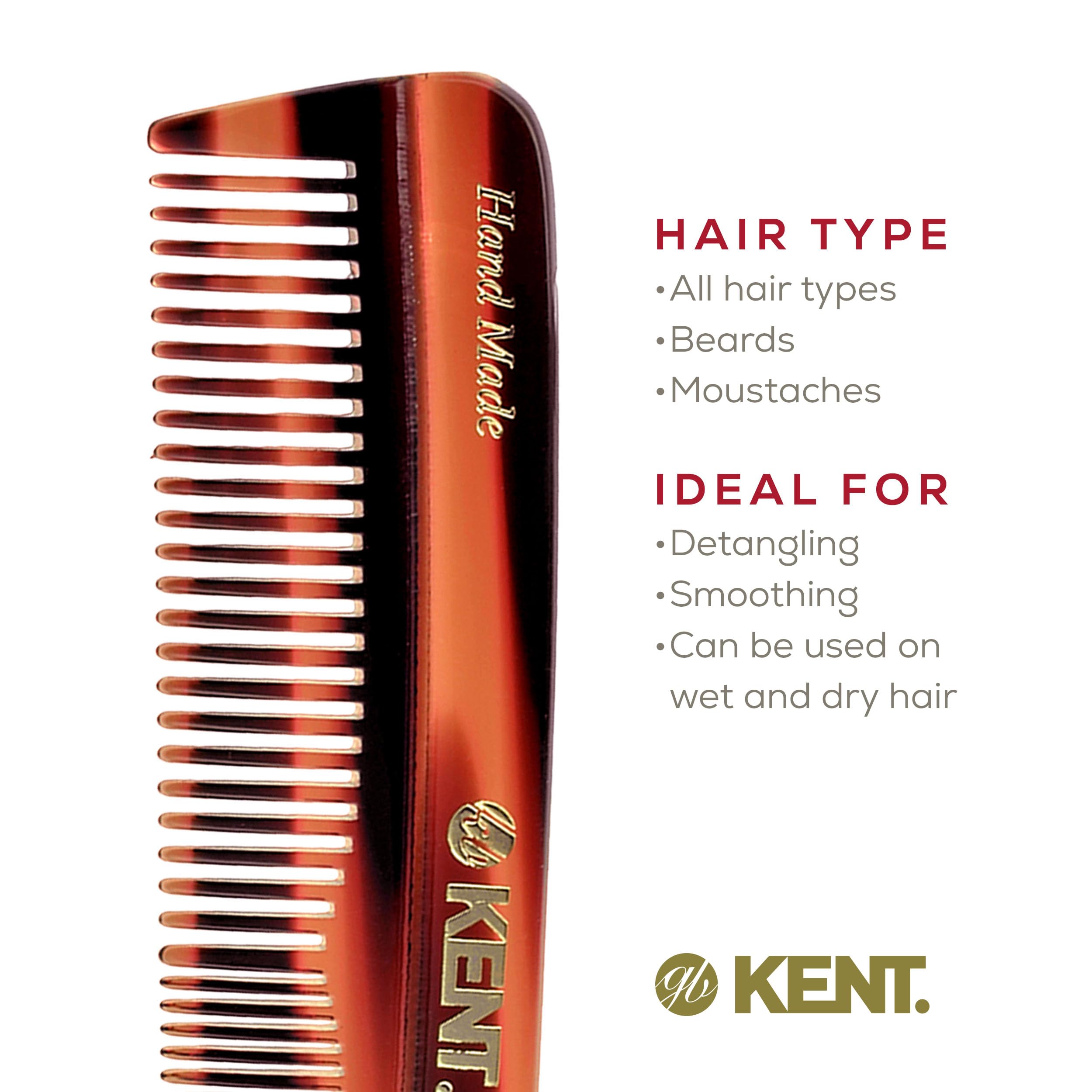 Kent R7T saw-cut teeth detail demonstrates durability and smooth glide.