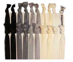 Kenz Laurenz hair ties ombre no-crease ribbon for gentle hold and versatile wear