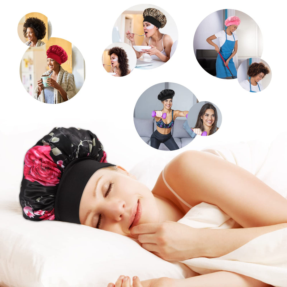 KEPUWAY material suave de satén cuida la piel y el cabello mientras descansas