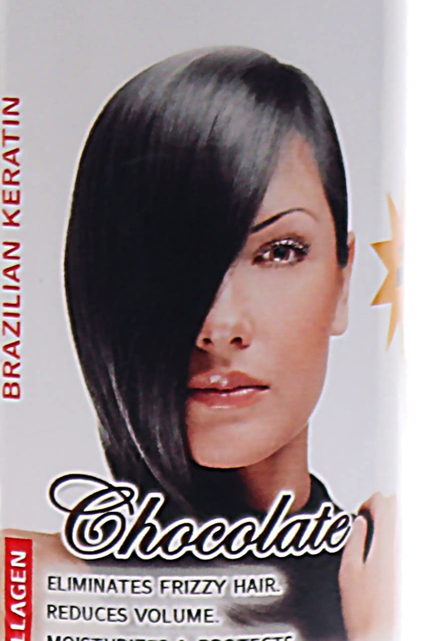 Kera Diamond Keratina Chocolate elimina el encrespamiento para un acabado suave.
